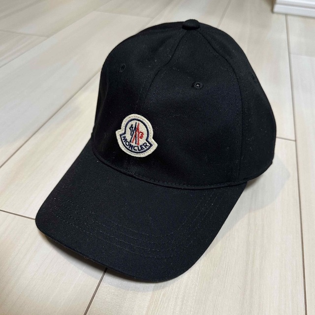 Moncler logo cap BLACKメンズ