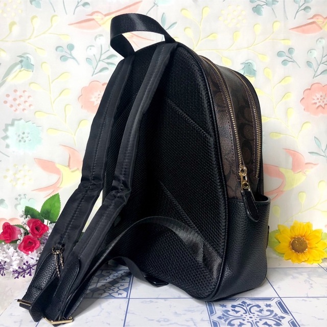 コーチ リュック 大人気 お洒落 バックパック ダークブラウン 【新品】 1