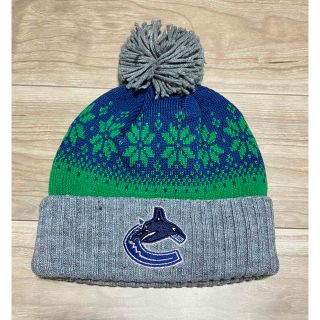 ミッチェルアンドネス(MITCHELL & NESS)の【極美品】バンクーバー　カナックス　公式　ニットキャップ ミッチェルアンドネス(ニット帽/ビーニー)