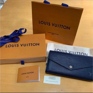 ルイヴィトン(LOUIS VUITTON)の【LOUIS VUITTON】ポルトフォイユ・サラ　エピ　ネイビー　長財布(長財布)