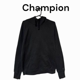 チャンピオン(Champion)の無地　ブラック　チャンピオン　Champion パーカー　古着(パーカー)