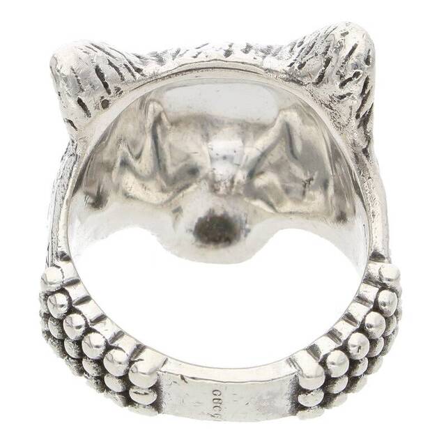 Gucci(グッチ)のグッチ ANGER FOREST ウルフヘッドシルバーリング メンズ 20号 メンズのアクセサリー(リング(指輪))の商品写真