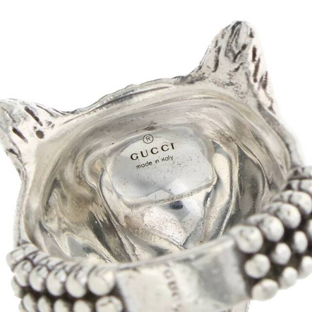 Gucci(グッチ)のグッチ ANGER FOREST ウルフヘッドシルバーリング メンズ 20号 メンズのアクセサリー(リング(指輪))の商品写真