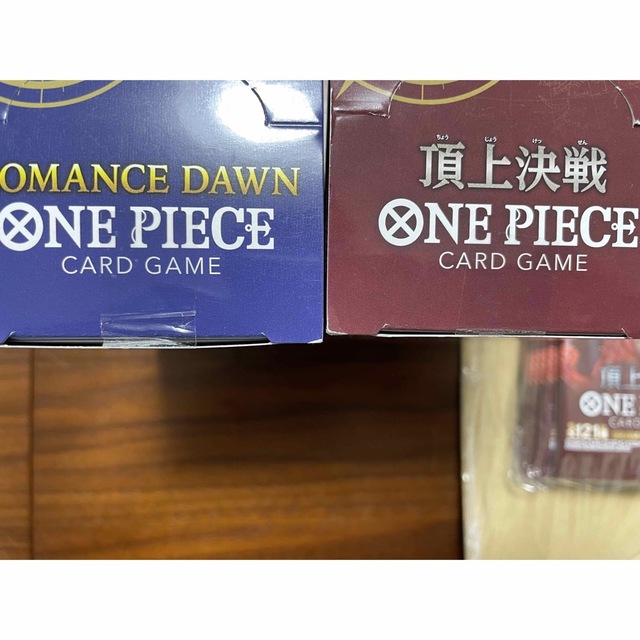 ONE PIECE(ワンピース)のONE PIECEロマンスドーン　頂上決戦　ワンピースカードゲーム　新品未開封 エンタメ/ホビーのトレーディングカード(Box/デッキ/パック)の商品写真