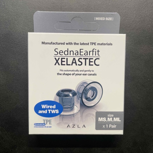 AZL-XELASTEC-SET-M AZLA 交換用イヤーピースセット MS/ スマホ/家電/カメラのオーディオ機器(その他)の商品写真