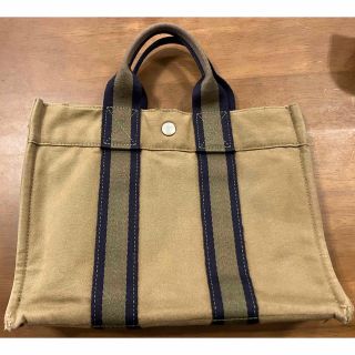 エルメス(Hermes)のHERMES ミニトートバック フールトゥ  PM グリーン(ハンドバッグ)