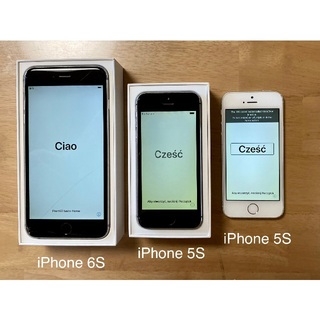 アイフォーン(iPhone)のiPhone 6s Silver, 5s Black, 5s White(スマートフォン本体)