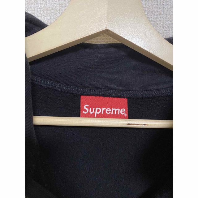 Supreme レオパードパネルハーフジップスウェット