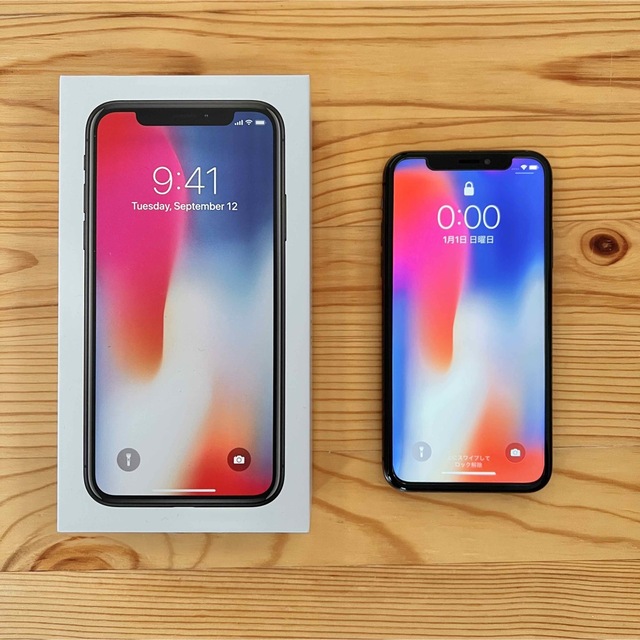 iPhone X 64GB スペースグレー　SIMフリー