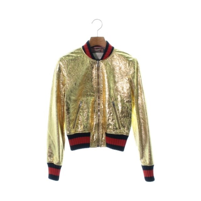 Gucci(グッチ)のGUCCI グッチ ブルゾン（その他） 36(XS位) ゴールド 【古着】【中古】 レディースのジャケット/アウター(その他)の商品写真