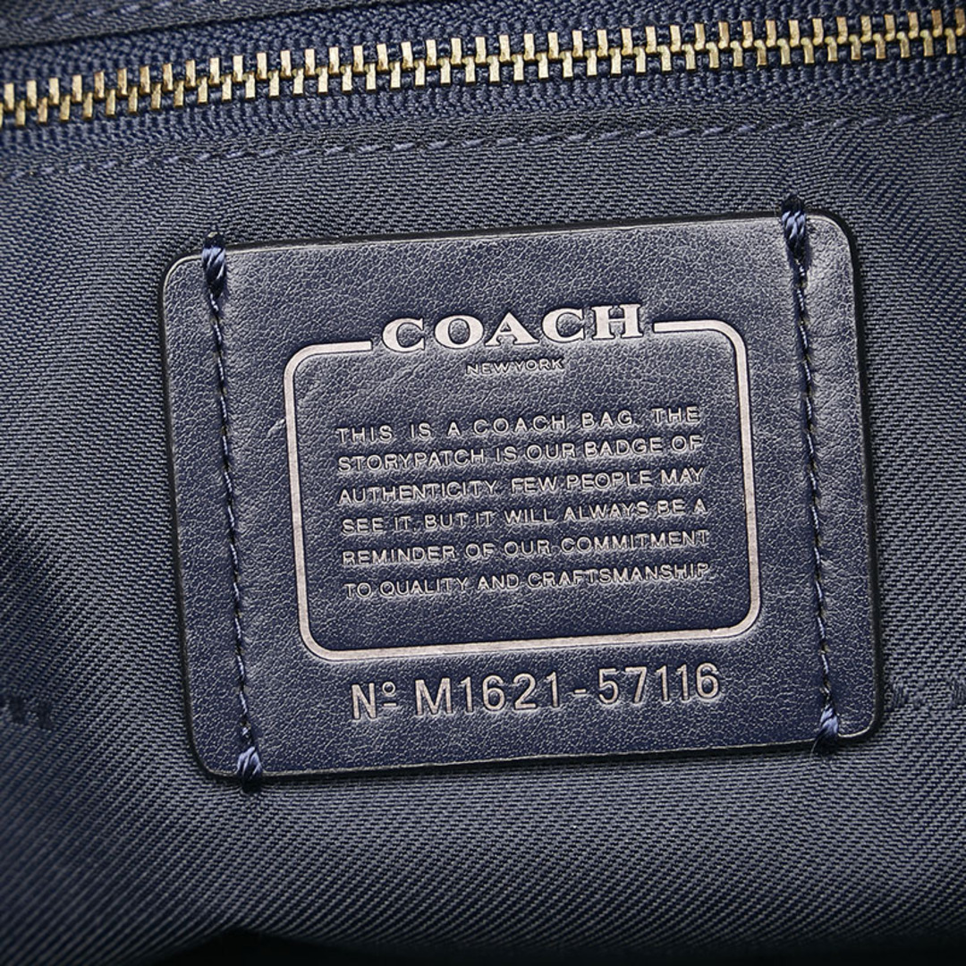 【美品】coach レザー　クロコ型押し　ショルダーバッグ