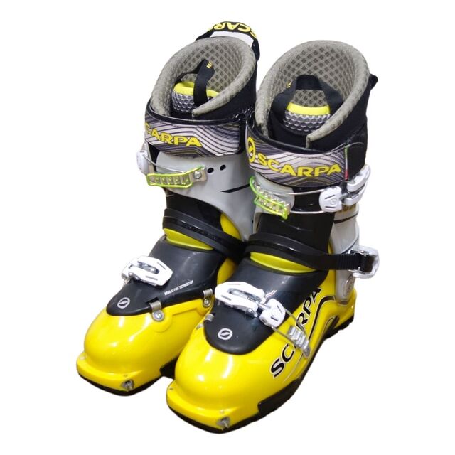 美品 スカルパ SCARPA スキーブーツ RUSH ラッシュ 25.5cm TLT規格 テックビンディング 3バックル 山スキー BCスキーカラー-