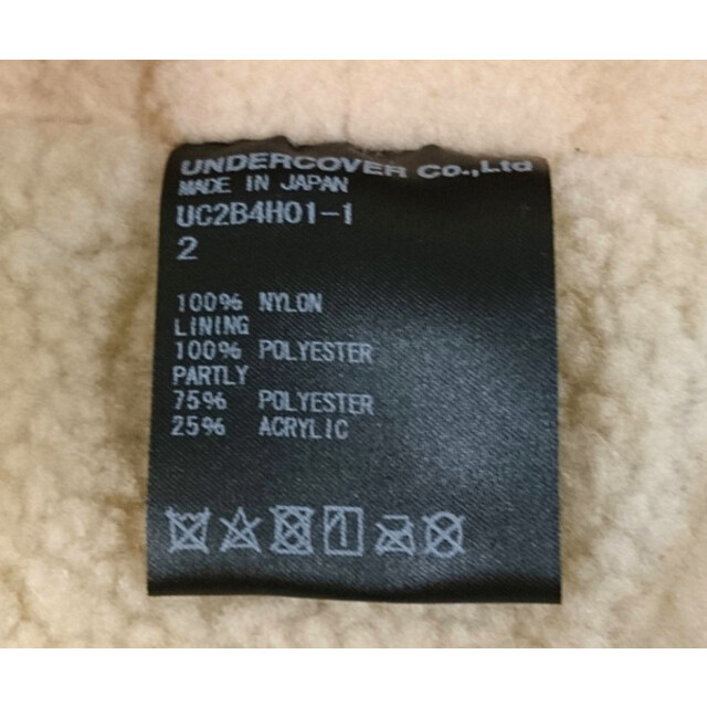 UNDERCOVER(アンダーカバー)のUNDERCOVER アンダーカバー 22AW
 品番 UC2B4H01-1 ボア キャップ
 ブラック 2 正規品 / 29745【中古】 メンズの帽子(キャップ)の商品写真