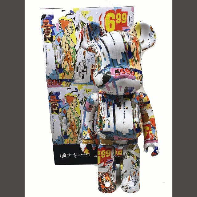 直営店 BE@RBRICK Andy Warhol × JEAN-MICHEL BASQUIAT #4 1000％ ベアブリック バスキア  アンディウォーホール メディコムトイ medicom toy