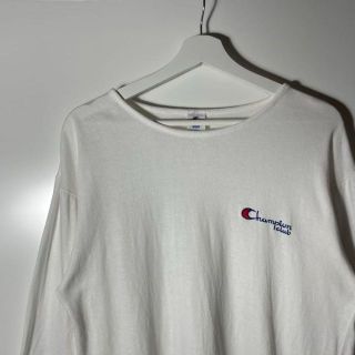 チャンピオン(Champion)の90sチャンピオン ビンテージ　ヴィンテージ　カットソー肩落ちシルエット刺繍ロゴ(Tシャツ/カットソー(七分/長袖))