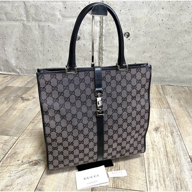 美品】GUCCI GG柄 キャンバス トートバッグ グッチ 【オンライン