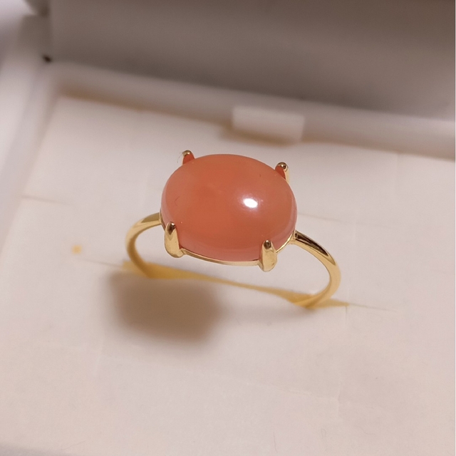 天然石　インカローズリング ハンドメイドのアクセサリー(リング)の商品写真