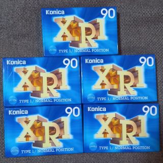 コニカミノルタ(KONICA MINOLTA)のカセットテープ KONICA XR1 90分×5本 未開封品(その他)