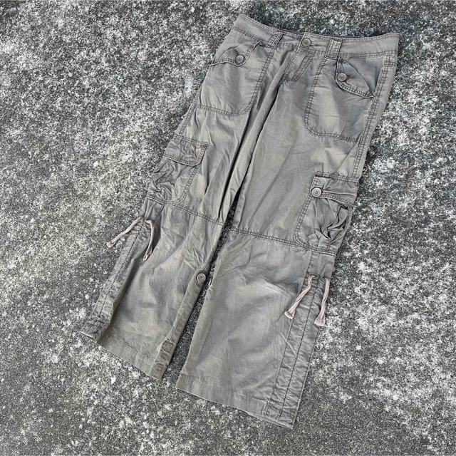 90s Vintage アーカイブ クロップド ギミック パンツ y2k テックの通販
