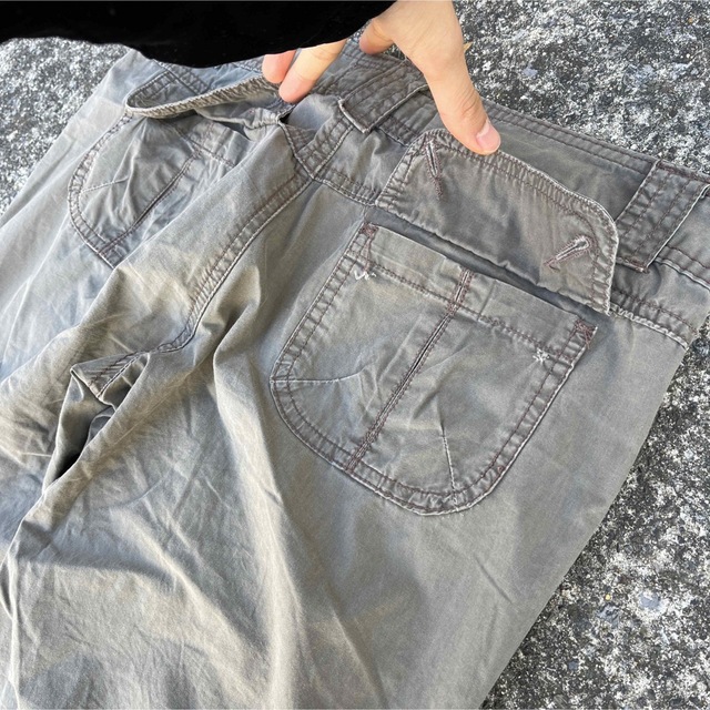90s Vintage アーカイブ クロップド ギミック パンツ y2k テックの通販