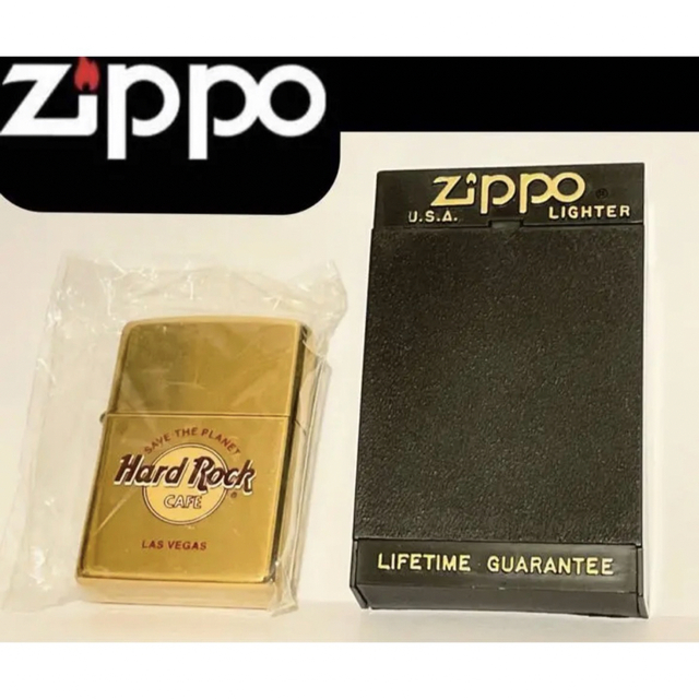ZIPPO(ジッポー)の【zippo 】80年代 Hard Rock Cafe ロサンゼルス USA製 メンズのファッション小物(タバコグッズ)の商品写真