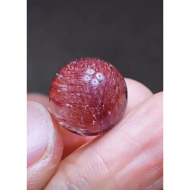 ⭐︎【高級】フラワー パープルルチル スーパーセブン 丸玉 21.3mm ⭐︎【高級】フラワー パープルルチル スーパーセブン 丸玉 21.3mm