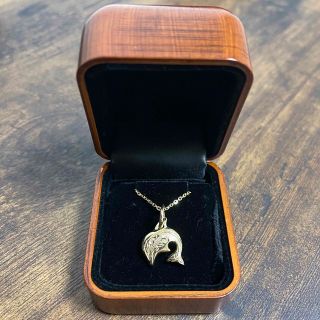 ハワジュ 14k ドルフィン ツーカラー ネックレストップ