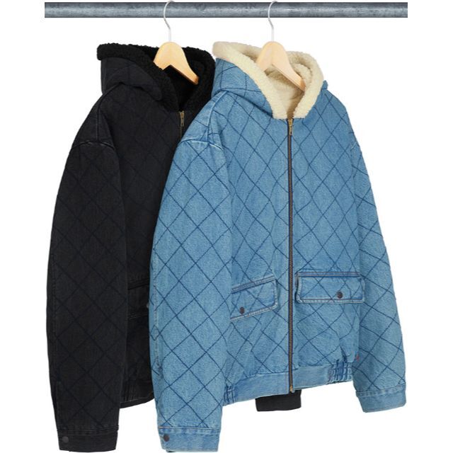 最終値下supreme quilted denim pilot jacket M