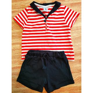 プチバトー(PETIT BATEAU)の【miumiu様専用】プチバトー　18m ２点セット★セーラー風(シャツ/カットソー)