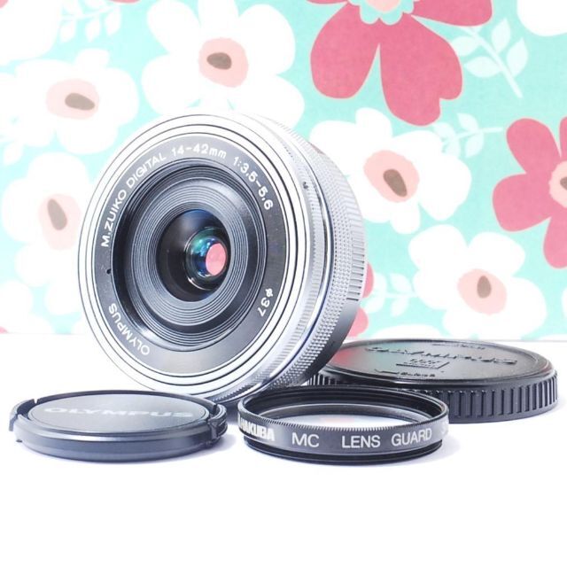❤電動ズーム❤️オリンパス 14-42mm EZ❤パンケーキレンズ❤大人気