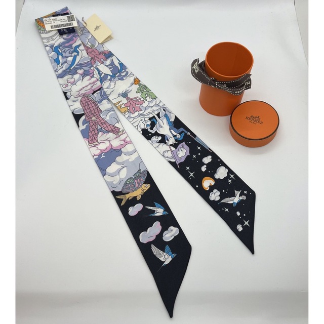 新品 2本 新作 エルメス 《雲の私》 HERMES ツイリー