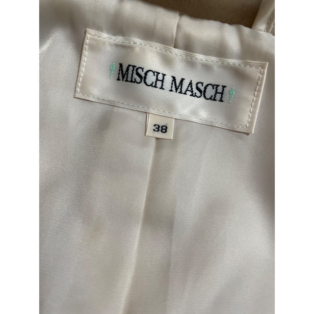 ミッシュマッシュ misch masch ダッフルコート 白 ホワイト Mサイズ