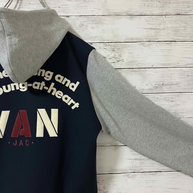 VAN Jacket - ☆美品☆ VAN JAC パーカー スタジャン ネイビー×グレー