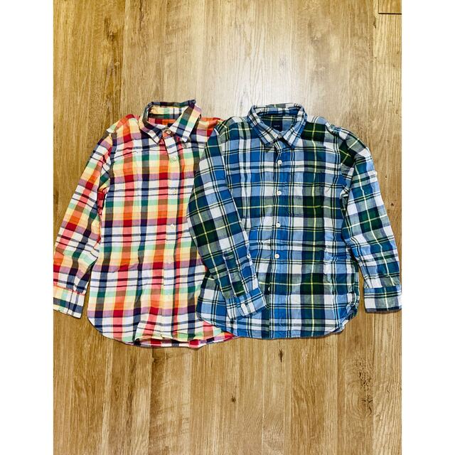 GAP(ギャップ)の双子コーデ♪ GAPシャツ 2枚セット　140㎝ キッズ/ベビー/マタニティのキッズ服男の子用(90cm~)(Tシャツ/カットソー)の商品写真