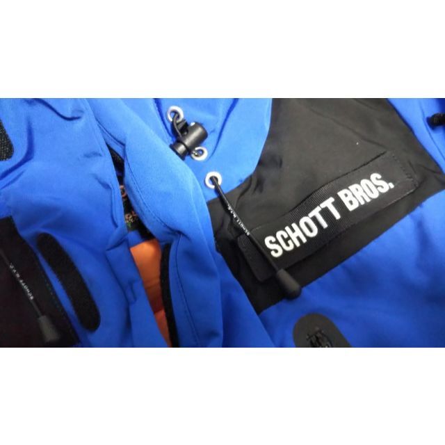 schott 2TONE ダウンジャケット　ブルー