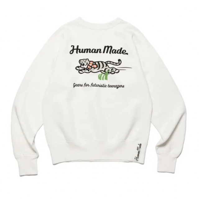 Humanmade ヒューマンメイド スウェット ホワイトタイガー 大好き www