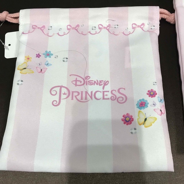 Disney(ディズニー)の新品　巾着2点セット　ディズニープリンセス　バッグ キッズ/ベビー/マタニティのこども用バッグ(ランチボックス巾着)の商品写真