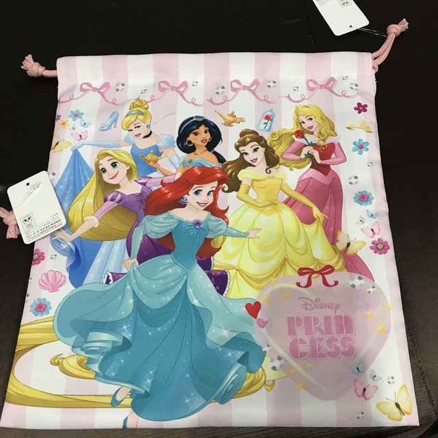 Disney(ディズニー)の新品　巾着2点セット　ディズニープリンセス　バッグ キッズ/ベビー/マタニティのこども用バッグ(ランチボックス巾着)の商品写真