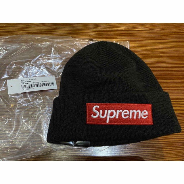 新品 Supreme New Era Box Logo Beanie 黒