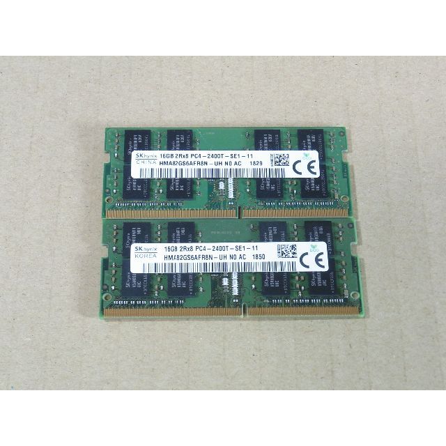 PCパーツDDR4メモリー 32GB(16GB×2) PC4-2400T ノートPC用-2