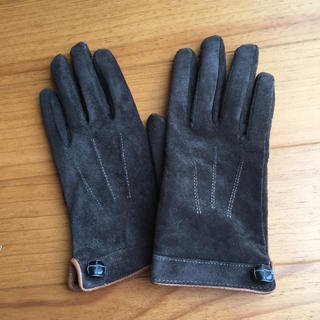トプカピ(TOPKAPI)の美品 ブラウン スエード 手袋(手袋)
