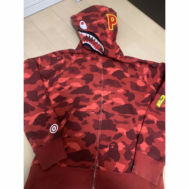 BAPE シャークパーカー 赤 L | kensysgas.com