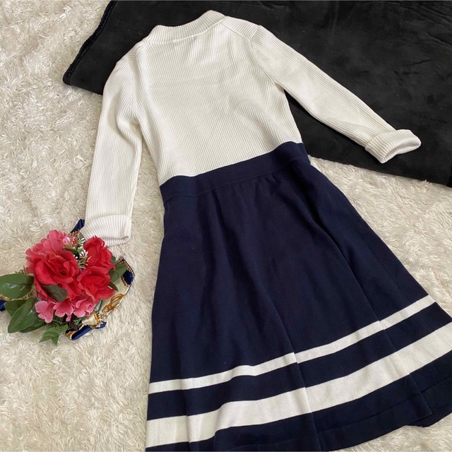 美品【ブルーレーベルクレストブリッジ】38Mドッキングニット