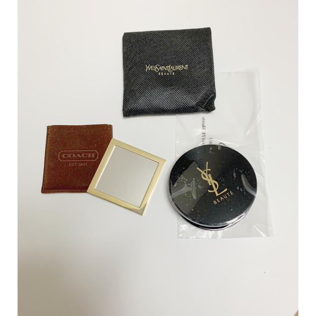 Yves Saint Laurent Beaute(イヴサンローランボーテ)のイヴ・サンローラン新品未使用ミラー Coach ミラー　セット レディースのファッション小物(ミラー)の商品写真