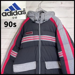 アディダス(adidas)のレア90s デサント製 adidas ヴィンテージ ダウンジャケット ブルゾン(ダウンジャケット)