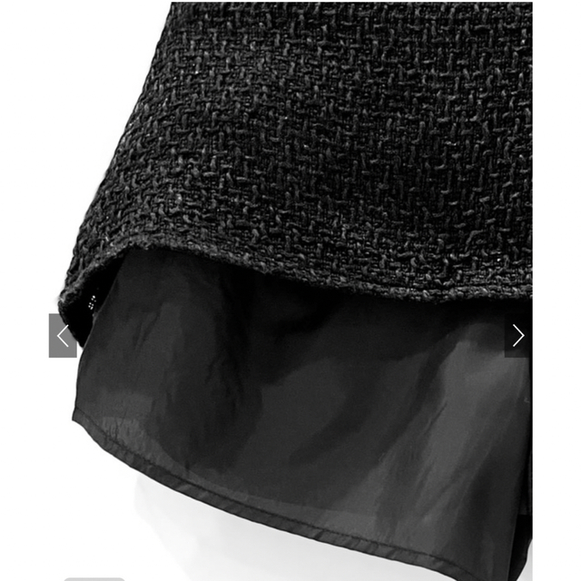 GRL(グレイル)のグレイル　GRL インパン裏地付きツイード台形ミニスカート レディースのスカート(ミニスカート)の商品写真