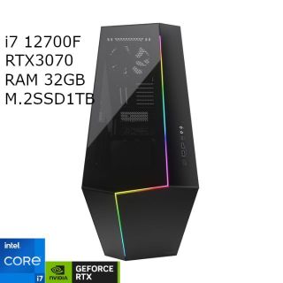 ゲーミングPC Core i7 12700F+RTX3070/DDR4-32GBの通販 by sui's shop