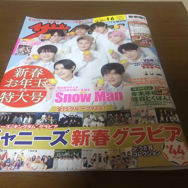 角川書店(カドカワショテン)の週刊 ザテレビジョン首都圏関東版 増刊 2023年 1/6号 エンタメ/ホビーの雑誌(音楽/芸能)の商品写真