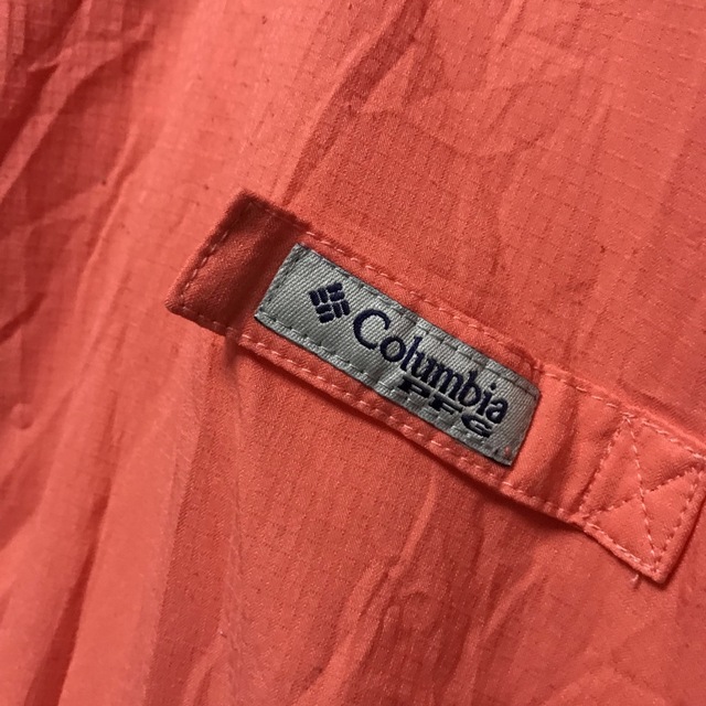 Columbia(コロンビア)の【希少】コロンビア Colombia フィッシングシャツ XL ピンク 古着 メンズのトップス(シャツ)の商品写真