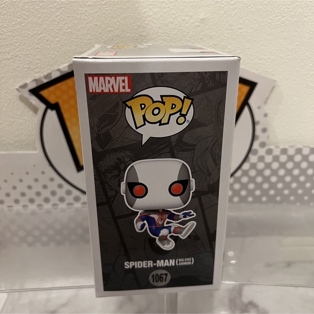 MARVEL(マーベル)の冬コミコン2022FUNKO POP! スパイダーマン　ブルーアイズ　スーツ限定 エンタメ/ホビーのフィギュア(アメコミ)の商品写真